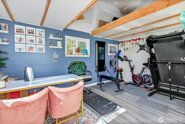 14812 SE 368th Pl, Auburn, WA 98092 - workout room with wood finished floors and baseboards