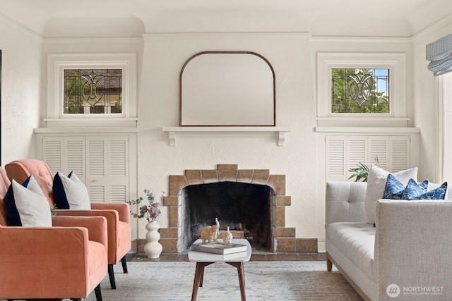 3106 NE 60th St, Seattle, WA 98115 - living room with a fireplace with flush hearth