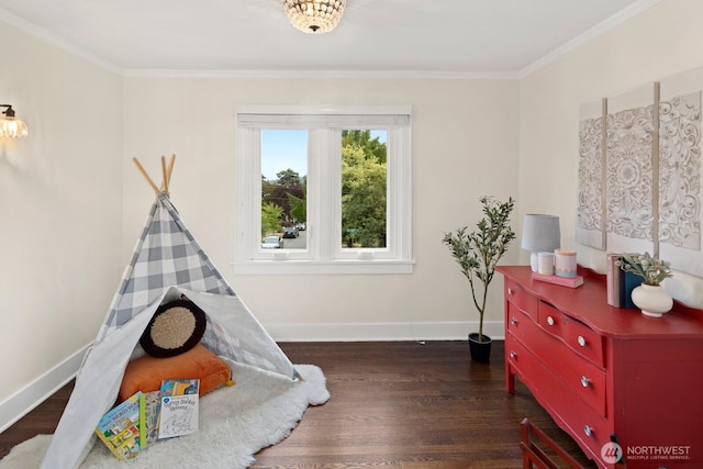 3106 NE 60th St, Seattle, WA 98115 - playroom with wood finished floors and ornamental molding