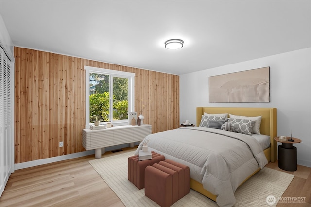 13511 SE 266th St, Kent, WA 98042 - bedroom featuring wood walls and wood finished floors
