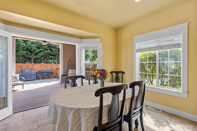 218 Lilly Ln, Mount Vernon, WA 98274 - dining space with light tile patterned floors
