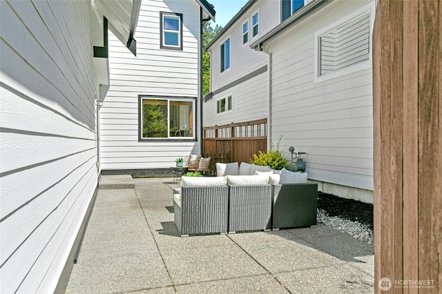 3419 NE Meadow Way, Issaquah, WA 98029 - view of patio / terrace with an outdoor living space