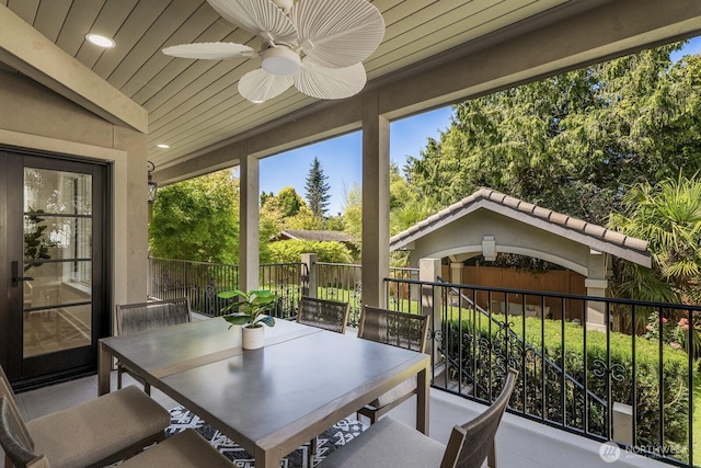 4043 55th Ave SW, Seattle, WA 98116 - sunroom / solarium with wood ceiling, recessed lighting, and plenty of natural light