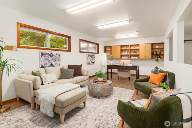 12407 Upper Preston Rd SE, Issaquah, WA 98027 - living room with light wood finished floors and an office area