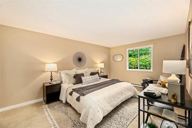 15749 NE 18th St Unit B5, Bellevue, WA 98008 - bedroom featuring light carpet and a textured ceiling