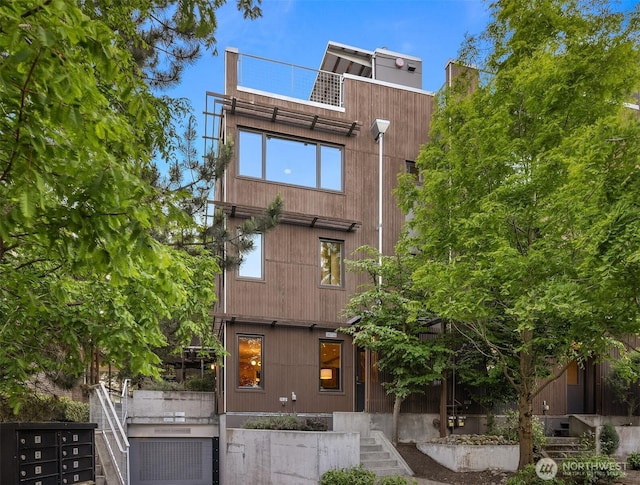 3659 Whitman Ave N, Seattle, WA 98103 - rear view of house with stairway