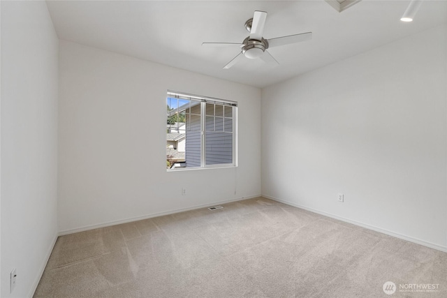 22532 43rd Ave S Unit 19-2, Kent, WA 98032 - carpeted empty room with ceiling fan and baseboards