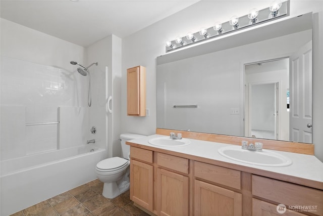 22532 43rd Ave S Unit 19-2, Kent, WA 98032 - full bathroom featuring double vanity and bathtub / shower combination