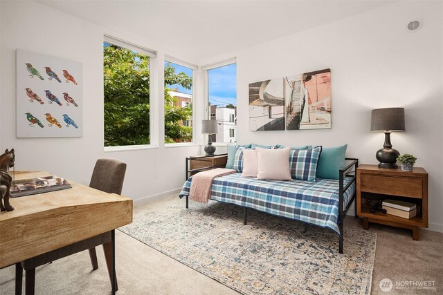 909 29th Ave S, Seattle, WA 98144 - carpeted living area with baseboards