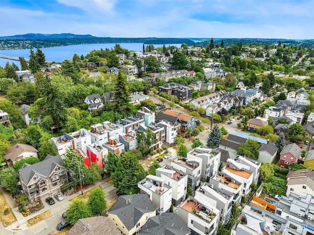 909 29th Ave S, Seattle, WA 98144 - aerial perspective of suburban area featuring a large body of water