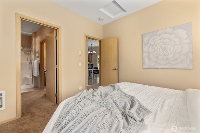 6125 Kennedy Ave SE Unit F7, Auburn, WA 98092 - carpeted bedroom with a chandelier