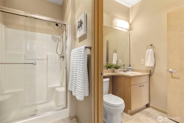 6125 Kennedy Ave SE Unit F7, Auburn, WA 98092 - bathroom featuring a shower stall and vanity