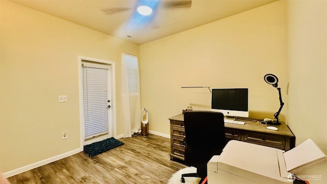 23884 NE 112th Cir Unit 2, Redmond, WA 98053 - office featuring a ceiling fan and wood finished floors