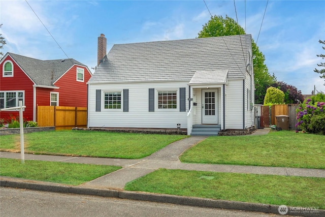 4840 E B St, Tacoma, WA 98404 - view of front of house featuring entry steps and a chimney