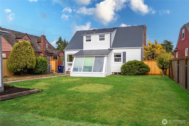4840 E B St, Tacoma, WA 98404 - rear view of house with a fenced backyard