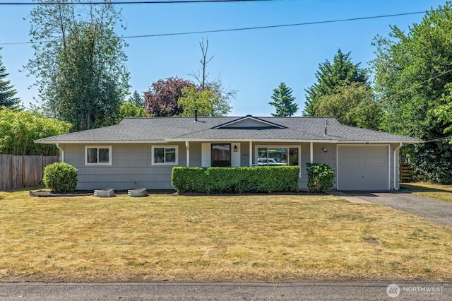 3923 NE 22nd Pl, Renton, WA 98056 - single story home featuring an attached garage, asphalt driveway, and a shingled roof