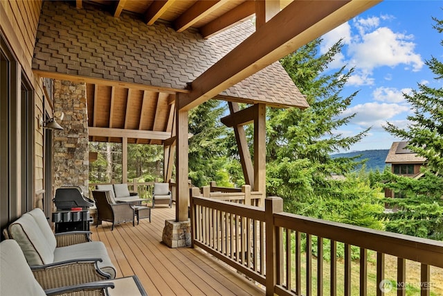 80 Queens Loop, Cle Elum, WA 98922 - deck featuring an outdoor hangout area and grilling area