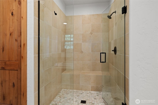 80 Queens Loop, Cle Elum, WA 98922 - full bathroom with a shower stall and a textured wall