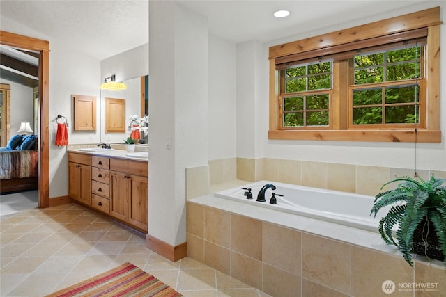 80 Queens Loop, Cle Elum, WA 98922 - full bath featuring double vanity, tile patterned flooring, and a bath