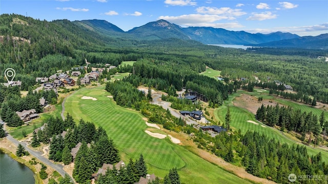 80 Queens Loop, Cle Elum, WA 98922 - drone / aerial view of a golf course and a water and mountain view