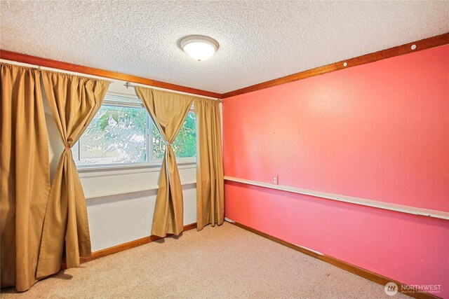 5428 172nd St SW, Lynnwood, WA 98037 - carpeted empty room featuring a textured ceiling