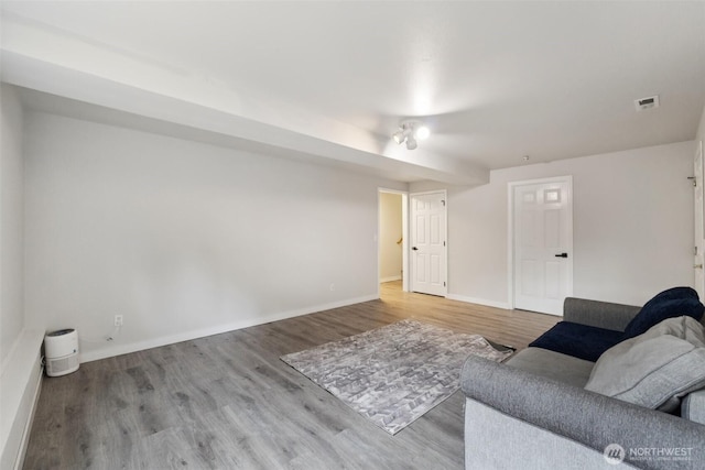5502 82nd Street Ct E, Puyallup, WA 98371 - living area with wood finished floors and baseboards