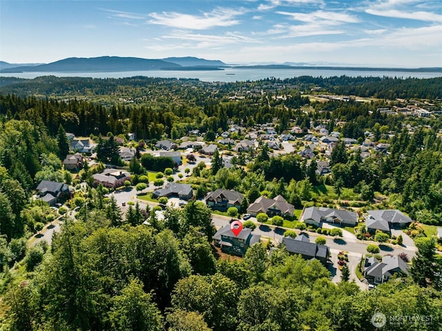 921 Whitewater Dr, Bellingham, WA 98229 - aerial view of residential area featuring a water and mountain view