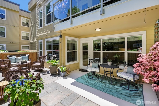 22910 90th Ave W Unit C103, Edmonds, WA 98026 - view of patio / terrace with outdoor lounge area
