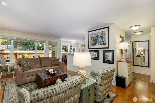 22910 90th Ave W Unit C103, Edmonds, WA 98026 - living room featuring wood finished floors