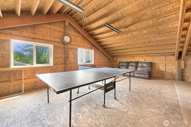 8894 Giles Rd, Blaine, WA 98230 - game room featuring lofted ceiling