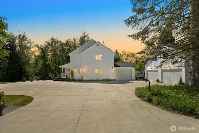 8894 Giles Rd, Blaine, WA 98230 - view of front of home featuring curved driveway and a garage