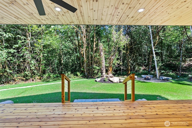 821 174th Ave NW, Lakebay, WA 98349 - deck featuring a yard