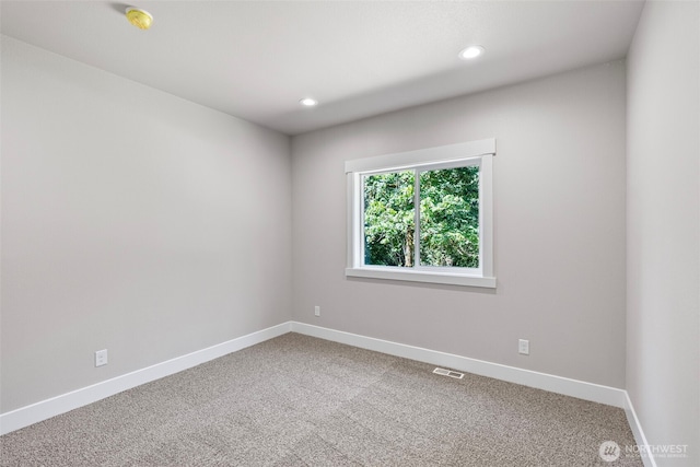 821 174th Ave NW, Lakebay, WA 98349 - unfurnished room featuring a smoke detector, carpet flooring, and recessed lighting