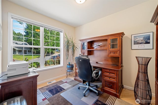 1402 Langara Cir, Bellingham, WA 98229 - office with baseboards and light wood-style floors