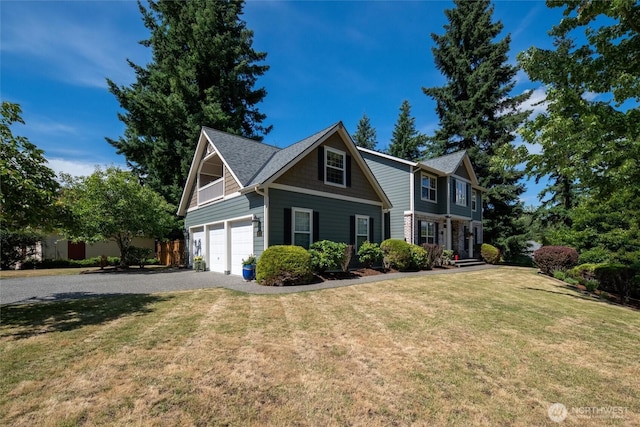 1402 Langara Cir, Bellingham, WA 98229 - view of front of home with a garage, driveway, and a front yard