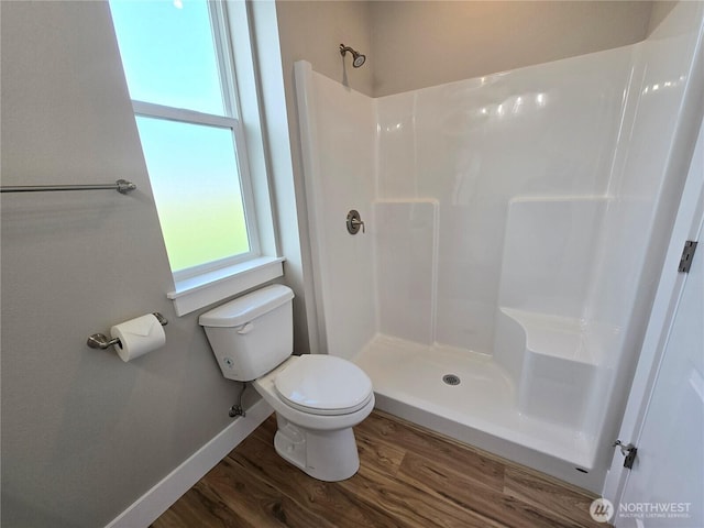 71 Falconcrest Ct, Sequim, WA 98382 - full bath featuring wood finished floors and a shower