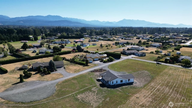 71 Falconcrest Ct, Sequim, WA 98382 - drone / aerial view of a mountain backdrop