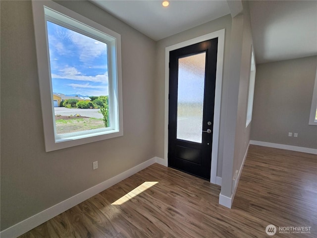 71 Falconcrest Ct, Sequim, WA 98382 - entrance foyer featuring wood finished floors and recessed lighting