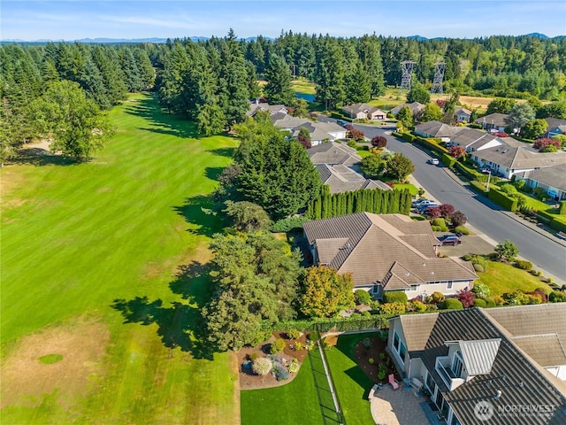 3912 Prestwick Ln SE, Olympia, WA 98501 - aerial perspective of suburban area featuring a heavily wooded area