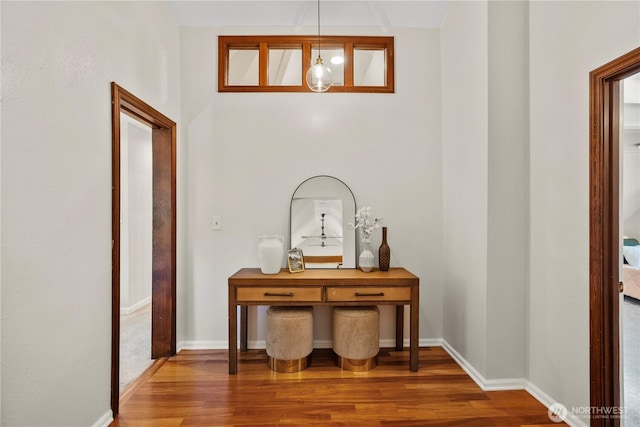 118 NW 132nd St, Seattle, WA 98177 - hallway featuring wood finished floors
