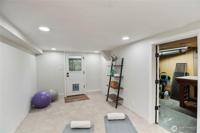 118 NW 132nd St, Seattle, WA 98177 - workout area with carpet and recessed lighting