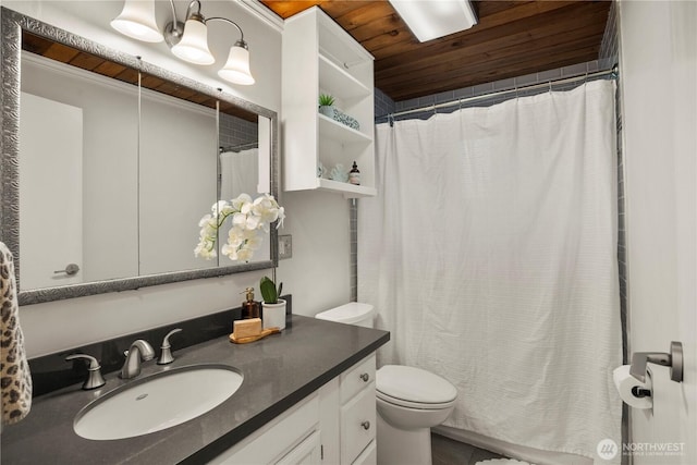 118 NW 132nd St, Seattle, WA 98177 - full bathroom featuring vanity and a shower with shower curtain