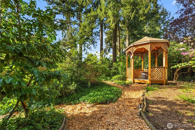 118 NW 132nd St, Seattle, WA 98177 - view of yard with a gazebo