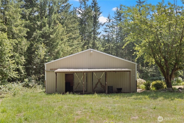 27114 320th Ave SE, Ravensdale, WA 98051 - view of pole building with a forest view