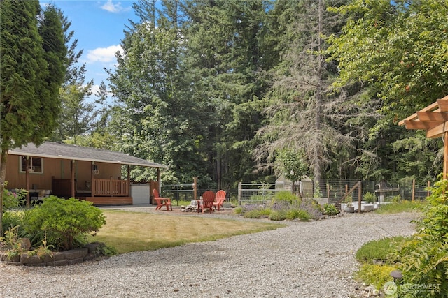 27114 320th Ave SE, Ravensdale, WA 98051 - view of yard with a fire pit