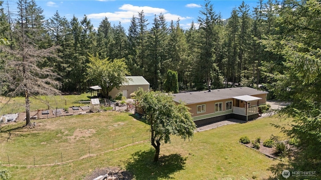 27114 320th Ave SE, Ravensdale, WA 98051 - view from above of property with a forest
