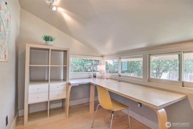 5618 35th Ave SW, Seattle, WA 98126 - office space featuring light wood-type flooring and lofted ceiling