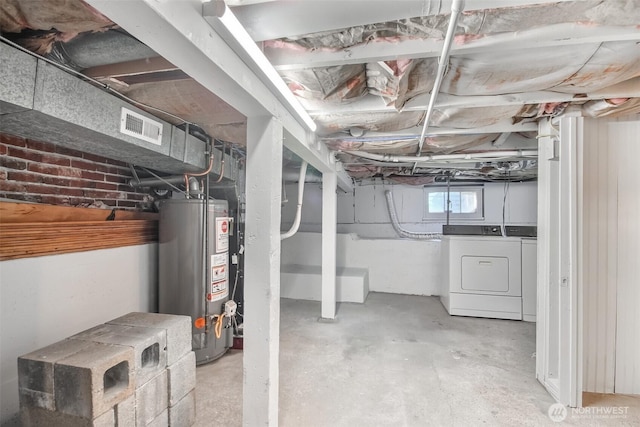 5618 35th Ave SW, Seattle, WA 98126 - below grade area with gas water heater and washing machine and dryer