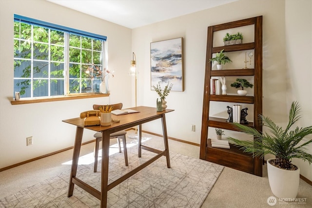 9004 20th Ave NE, Seattle, WA 98115 - home office featuring light colored carpet and baseboards