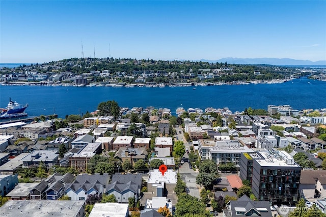 201 E Boston St Unit 2100, Seattle, WA 98102 - bird's eye view of a water and mountain view